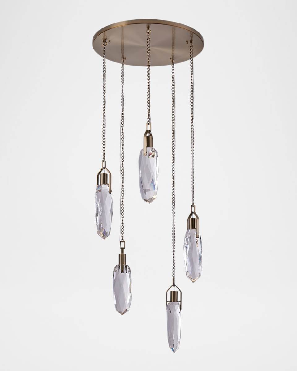 Diamante 5-Light Crystal Chandelier, 23"